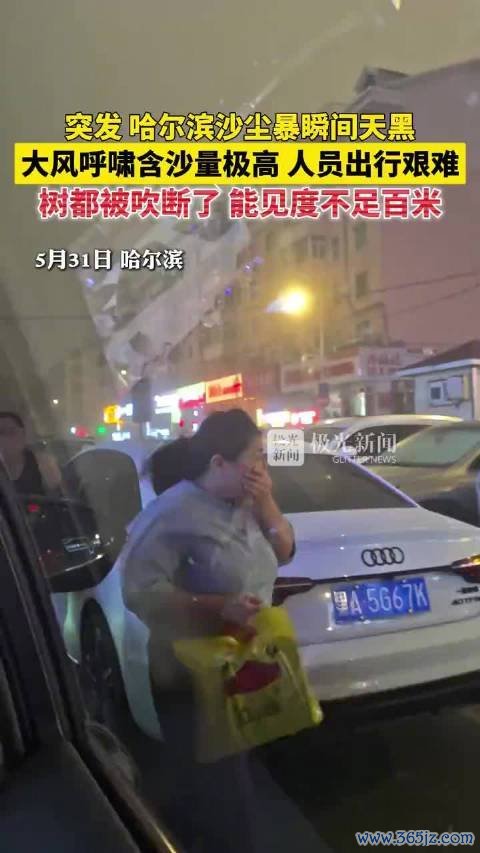 哈尔滨沙尘暴片刻天黑
